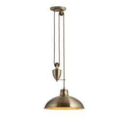 Polka Antique Brass Pendant Light - DHD Polka Pendant Light Antique Brass - thumbnail 1