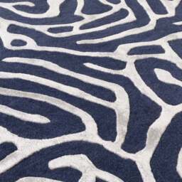 Camilla Blue Rug -  Blue - 240cm x 340cm - thumbnail 3