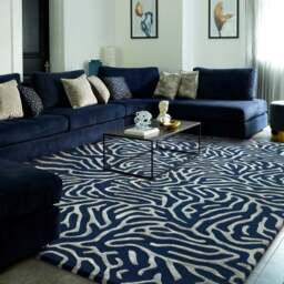 Camilla Blue Rug -  Blue - 240cm x 340cm - thumbnail 2