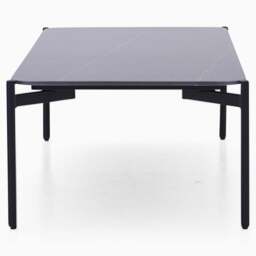 Rocco Black and Gold Coffee Table - Rect Coffee Table Black & Gold Ceramic Top / Black Powder Coated Metal Legs - thumbnail 3