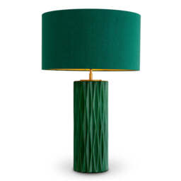 Eichholtz Amarello Table Lamp Crackled Green Ceramic Antique Brass Finish - Table Lamp Amarello - thumbnail 1