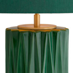 Eichholtz Amarello Table Lamp Crackled Green Ceramic Antique Brass Finish - Table Lamp Amarello - thumbnail 4