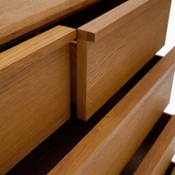 Serene 5 Drawer Cabinet - 3+2 Chest Oak / Oak Veneer - thumbnail 7