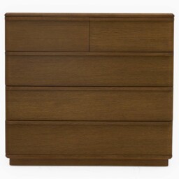 Serene 5 Drawer Cabinet - 3+2 Chest Oak / Oak Veneer