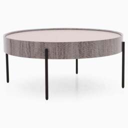 Malia Coffee Table - Coffee Table Grey Maple / Flannel Grey Matt & Matt Black