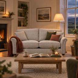 Parker Knoll Devonshire 2 Seater Standard Back Sofa - 2 Seater Sofa - Formal Back Leather - 009019-0092 Roma Steel - thumbnail 2