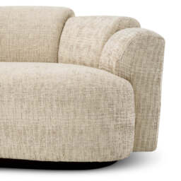 Eichholtz Marbella Large Sofa Creststone Beige Black Wooden Base - Large Sofa Creststone Beige - thumbnail 6