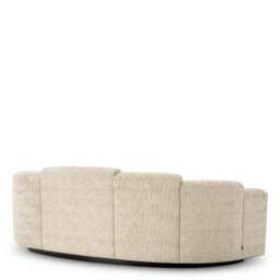 Eichholtz Marbella Large Sofa Creststone Beige Black Wooden Base - Large Sofa Creststone Beige - thumbnail 5