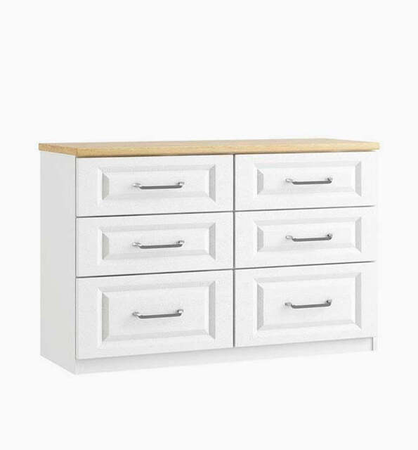 Sorrento 6 Drawer Twin Cabinet - 6 Drawer Twin Chest - image 1