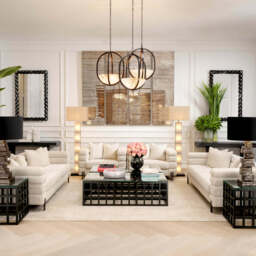 Eichholtz York Armchair Seashell Off-White Bronze Finish - Armchair Seashell Off-White - thumbnail 2