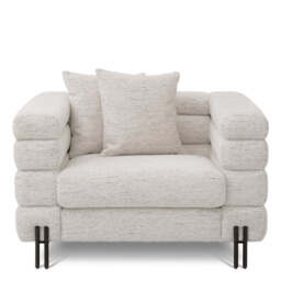 Eichholtz York Armchair Seashell Off-White Bronze Finish - Armchair Seashell Off-White - thumbnail 3