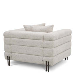 Eichholtz York Armchair Seashell Off-White Bronze Finish - Armchair Seashell Off-White - thumbnail 4