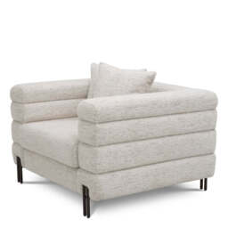 Eichholtz York Armchair Seashell Off-White Bronze Finish - Armchair Seashell Off-White - thumbnail 5