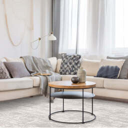 Karis Abstract Grey Rug - Abstract Grey   - 200cm x 290cm - thumbnail 2