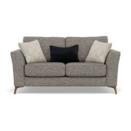 Chilton 2 Seater Sofa - 2 Seater Sofa Fabric - Chrome Feet / Barley Charcoal - thumbnail 1