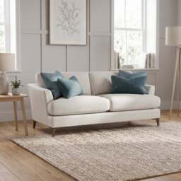 Tulip Small 3 Seater Sofa - 2.5 Seater Sofa Fabric - Manhattan Acorn/Avana Platinum/Lattice Bronze / Smoke - thumbnail 3