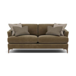 Tulip Small 3 Seater Sofa - 2.5 Seater Sofa Fabric - Manhattan Acorn/Avana Platinum/Lattice Bronze / Smoke - thumbnail 1