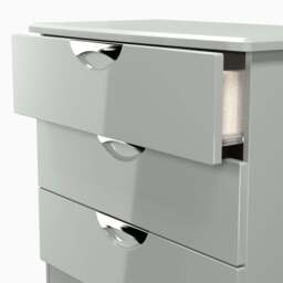 Colton 3 Drawer Deep Chest - 3 Drawer Deep Chest - GGDG - Grey Gloss & Dusk Grey - thumbnail 9