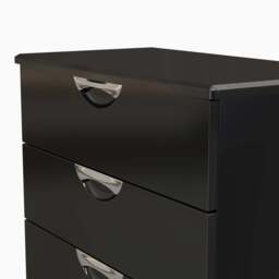 Colton 3 Drawer Deep Chest - 3 Drawer Deep Chest - GGDG - Grey Gloss & Dusk Grey - thumbnail 3