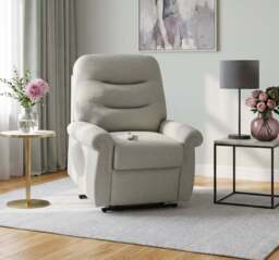 G Plan Holmes Elevate Small Recliner Armchair - Dual Motor Elevate Small Recliner Grade L - L840 Cambridge Chalk - thumbnail 2