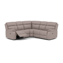 Galaxy Corner Recliner Sofa - Combination 3 2 Corner 2 with 2 Power Recliners Fabric - Left Hand Facing - Power Recliner with USB - BFA-BLJ-22 DOVE GREY - thumbnail 1