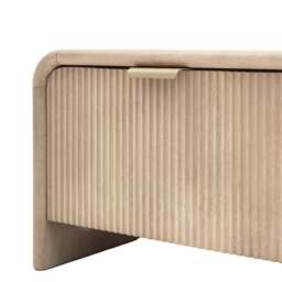 Colonna Coffee Table - 1 Drawer Coffee Table Natural Mango Wood / Brass - thumbnail 8