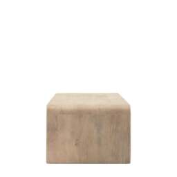 Colonna Coffee Table - 1 Drawer Coffee Table Natural Mango Wood / Brass - thumbnail 6