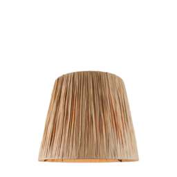 Raffia Tapered Brown Shade - DHD Raffia Tapered Shade Natural 26x23x32CM - thumbnail 2