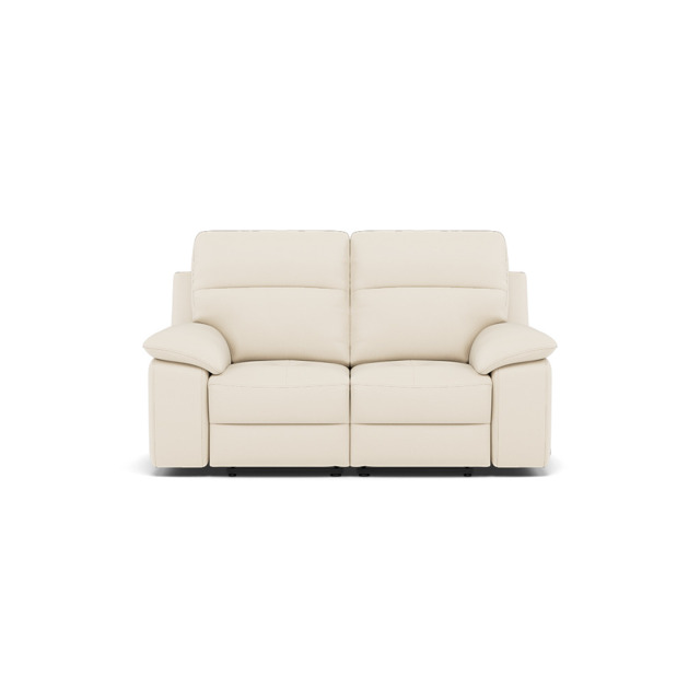Nicoletti Vivaldi II 2 Seater Recliner Sofa - 2 Seater Double Power Recliner CB Torello - Power Recliner - Torello PS Bianco 93 - image 1