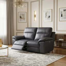Nicoletti Vivaldi II 2 Seater Recliner Sofa - 2 Seater Double Power Recliner CB Torello - Power Recliner - Torello PS Bianco 93 - thumbnail 2