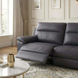 Nicoletti Vivaldi II 2 Seater Recliner Sofa - 2 Seater Double Power Recliner CB Torello - Power Recliner - Torello PS Bianco 93 - thumbnail 3