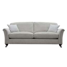 Parker Knoll Devonshire 4 Seater Standard Back Sofa - Grand Sofa - Formal Back M Grade Leather - Madri Moss - thumbnail 1