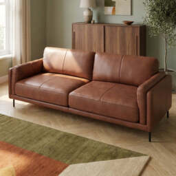 Morris 3 Seater Small Sofa - 2.5 Seater Sofa Compact Fabric - BFA-BLJ-946 SILVER GREY - thumbnail 3