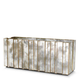 Eichholtz Nottingham Dresser Brushed Brass And Antique Mirror Glass - Dresser Brushed Brass Finish  Antique Mirror Glass - thumbnail 1