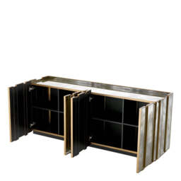 Eichholtz Nottingham Dresser Brushed Brass And Antique Mirror Glass - Dresser Brushed Brass Finish  Antique Mirror Glass - thumbnail 3
