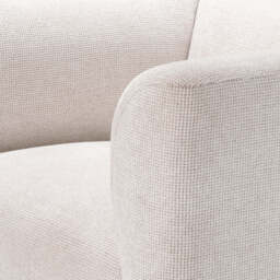 Eichholtz Corso Armchair Lyssa Off-White Black Base - Armchair Lyssa Off-White - thumbnail 6