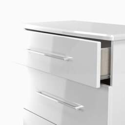 Portland 3 Drawer Deep Chest - 3 Drawer Deep Chest - GGDG - Grey Gloss & Dusk Grey - thumbnail 5