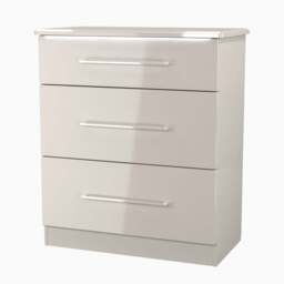 Portland 3 Drawer Deep Chest - 3 Drawer Deep Chest - GGDG - Grey Gloss & Dusk Grey - thumbnail 9