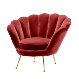 Eichholtz Trapezium Chair - Cameron Wine Red