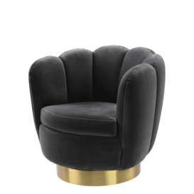 Eichholtz Mirage Swivel Chair - Black