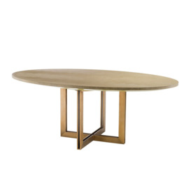 Eichholtz Melchior Oval Dining Table - Natural
