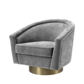 Eichholtz Catene Swivel Chair - Grey