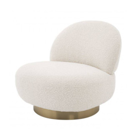 Eichholtz Clement Swivel Chair - Boucle Cream