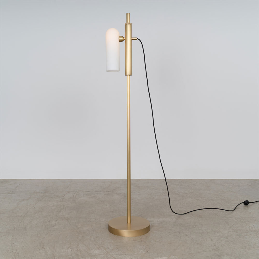 Schwung Odyssey Floor Lamp - Natural Brass
