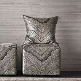 Zinc Textile Marbelous Cushion - Khaki