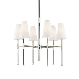 Hudson Valley Bowery Chandelier - Polished Nickel
