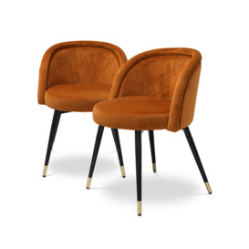 Eichholtz Chloe Dining Chair - Set Of 2 - Savona Orange