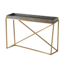Theodore Alexander Crazy X Tray Console Table - Tempest