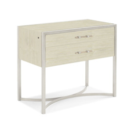 Caracole Remix Large Bedside Table - Sea Pearl
