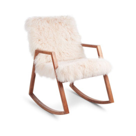 Sheepskin Rocking Chair - Oak